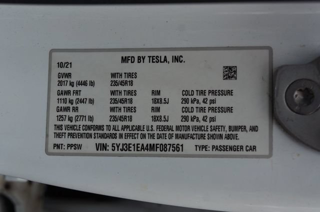 Used 2021 Tesla Model 3 Standard Range Plus RWD image 38