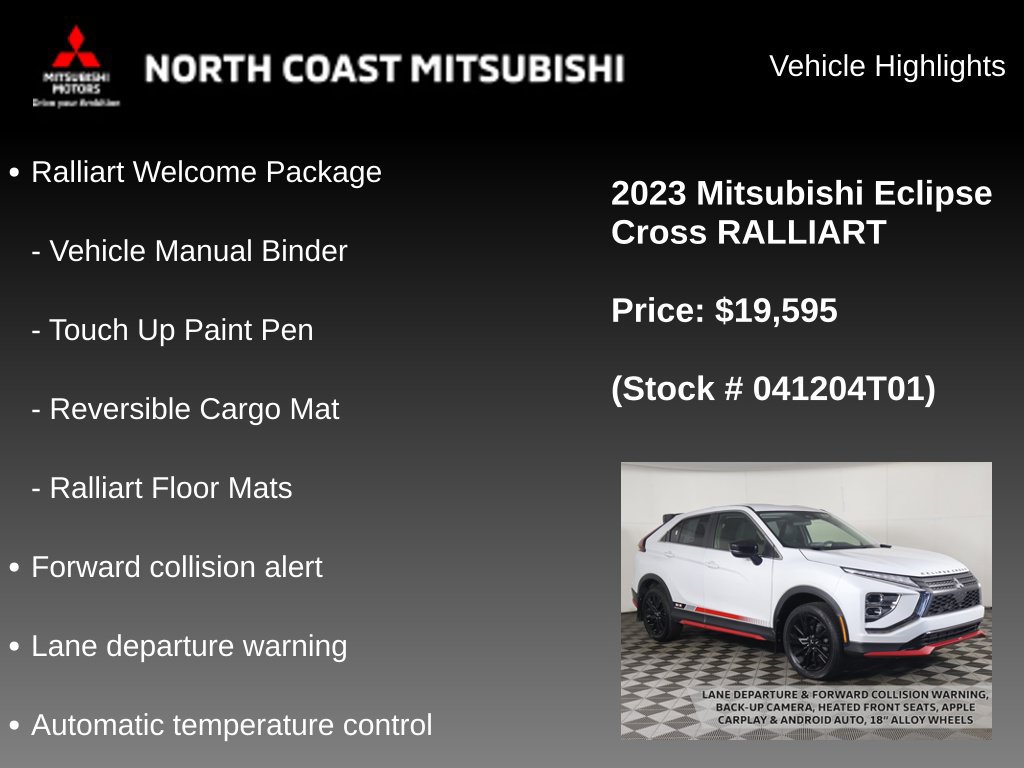 Used 2023 Mitsubishi Eclipse Cross Ralliart AWD/4WD image 2