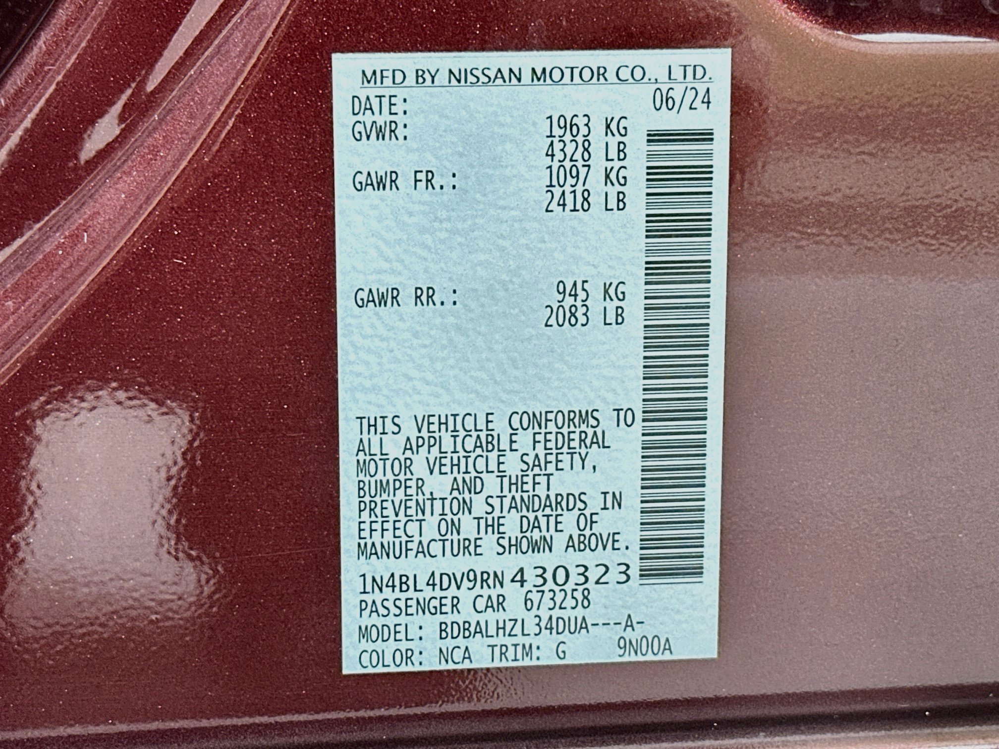 Used 2024 Nissan Altima 2.5 SV FWD image 29