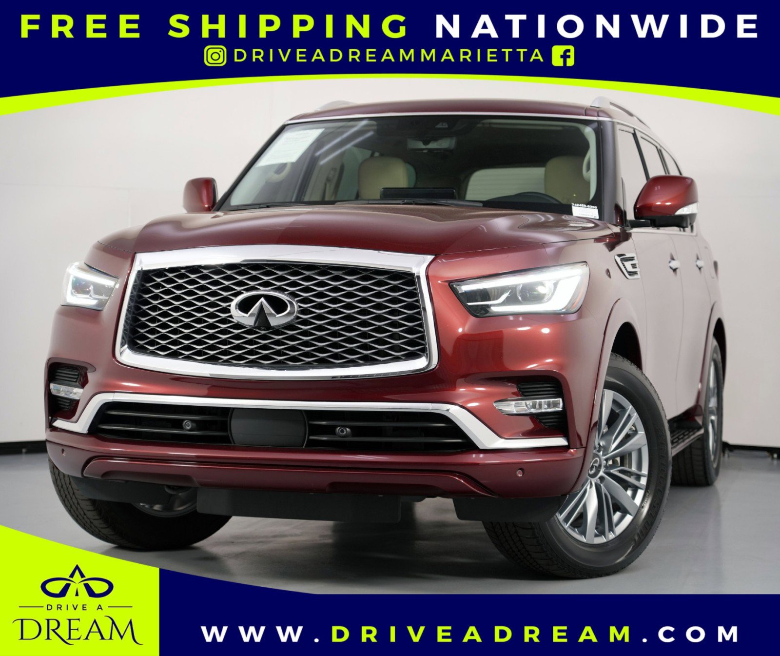 Used 2022 INFINITI QX80 Luxe w/ Cargo Package
