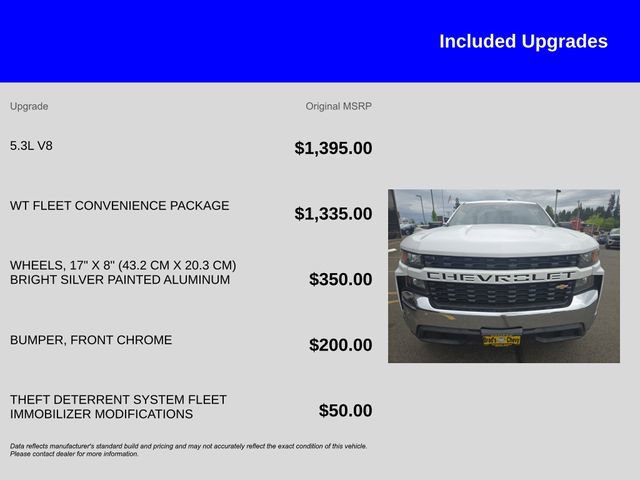 Used 2021 Chevrolet Silverado 1500 W/T w/ WT Fleet Convenience Package RWD image 10