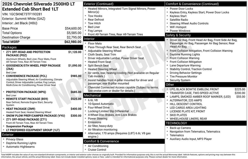 New 2026 Chevrolet Silverado 2500 LT image 2