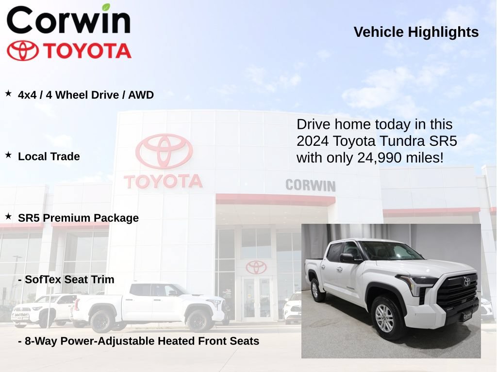Used 2024 Toyota Tundra SR5 w/ SR5 Premium Package AWD/4WD image 7