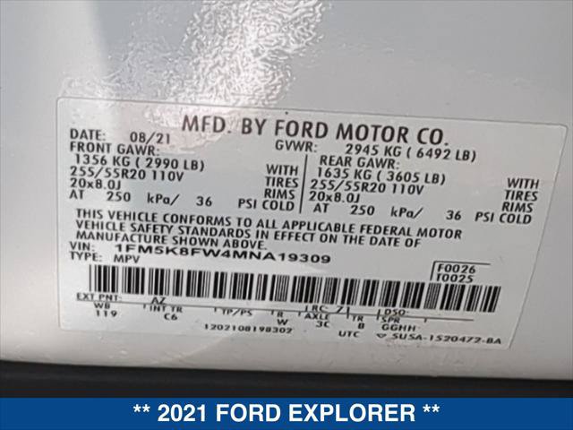 Certified 2021 Ford Explorer Limited AWD/4WD image 24