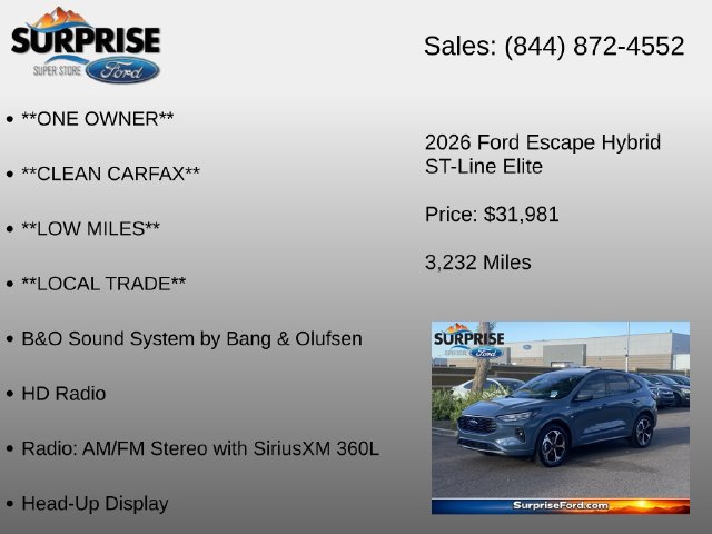 Certified 2026 Ford Escape ST-Line Elite w/ Premium Technology Package AWD/4WD image 18