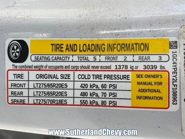 Used 2020 Chevrolet Silverado 2500 LTZ w/ LTZ Plus Package AWD/4WD image 62