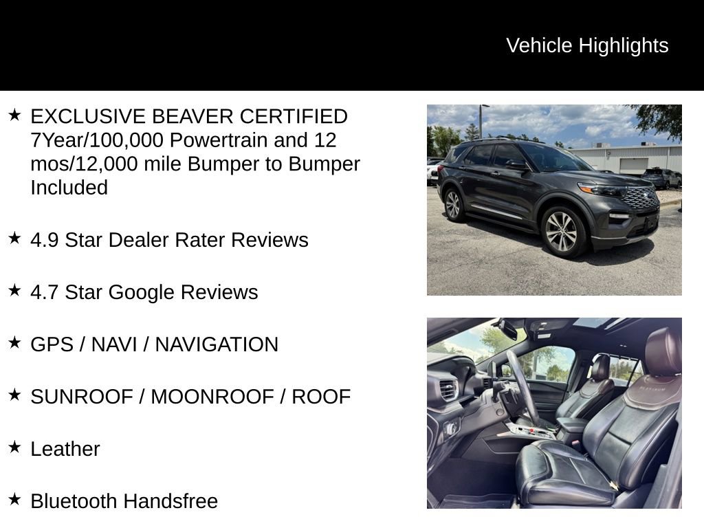 Used 2020 Ford Explorer Platinum w/ Premium Technology Package AWD/4WD image 6