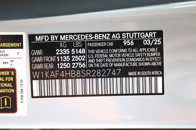 Certified 2025 Mercedes-Benz C 300 4MATIC Sedan image 30