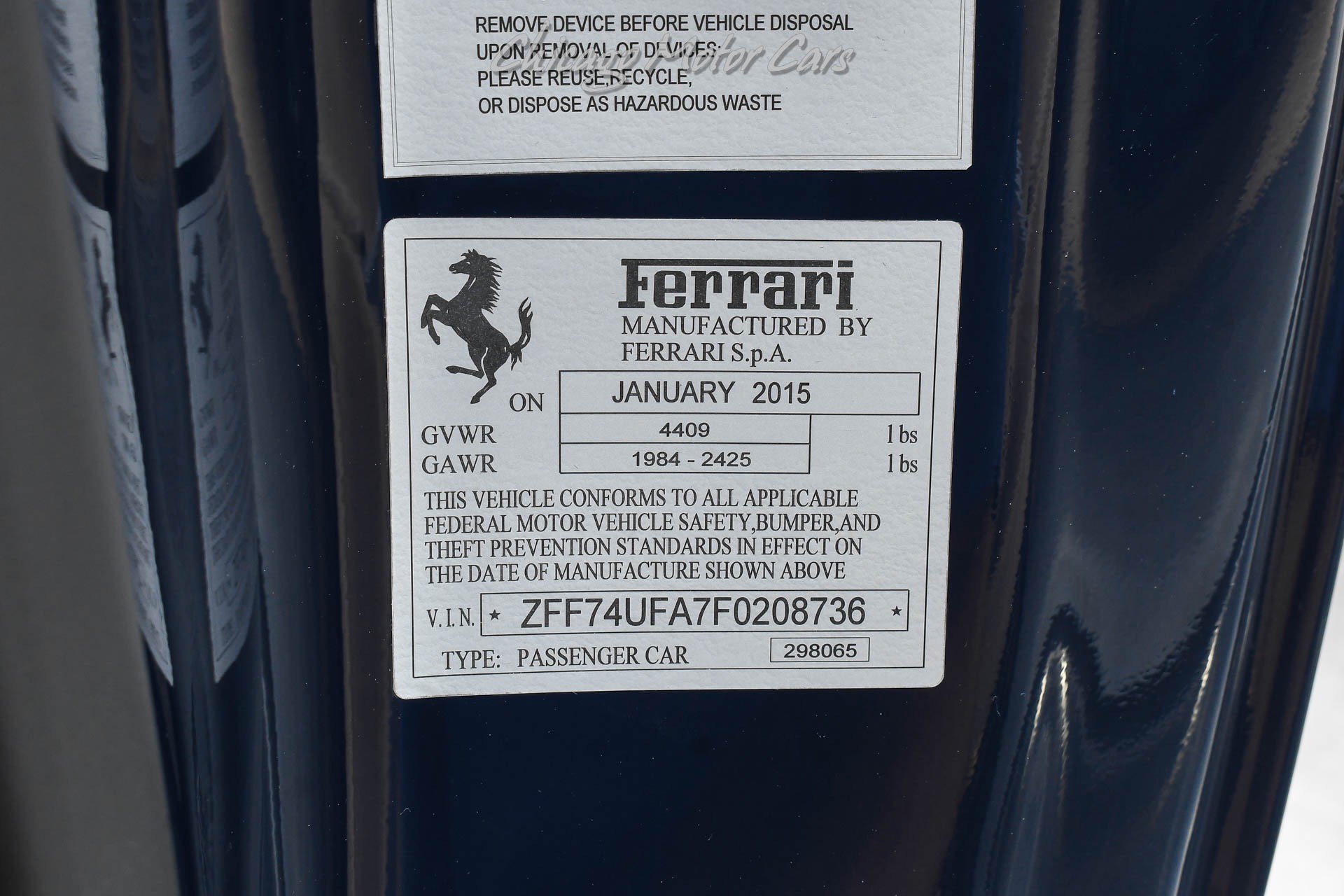 Used 2015 Ferrari F12 Berlinetta RWD image 56