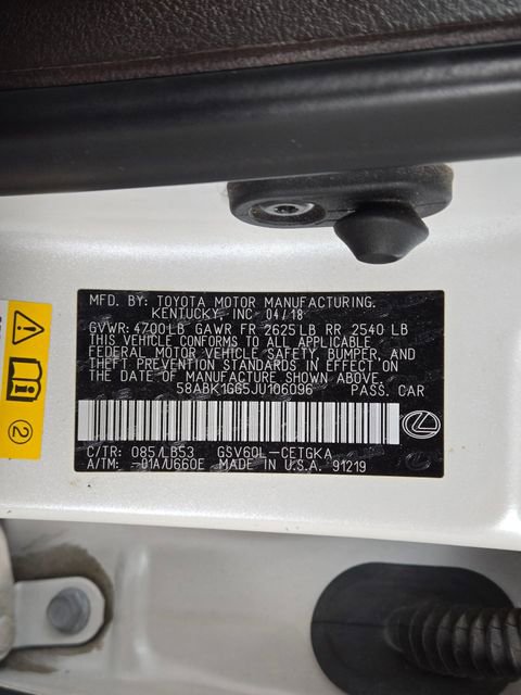 Used 2018 Lexus ES 350 w/ Luxury Package w/Wood Trim image 30