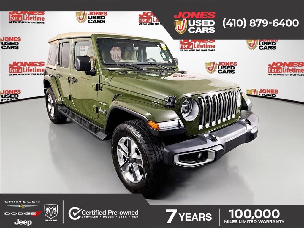 Used 2020 Jeep Wrangler Unlimited Sahara image 1