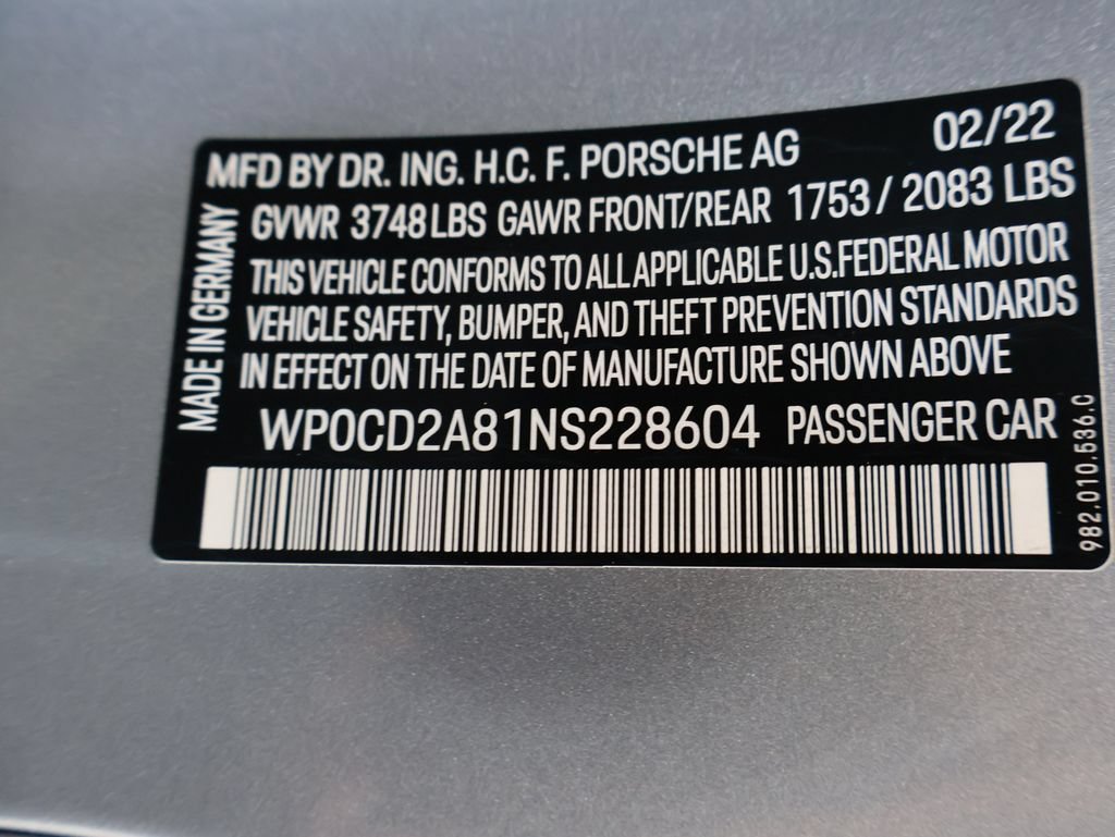 Used 2022 Porsche 718 Boxster RWD image 32