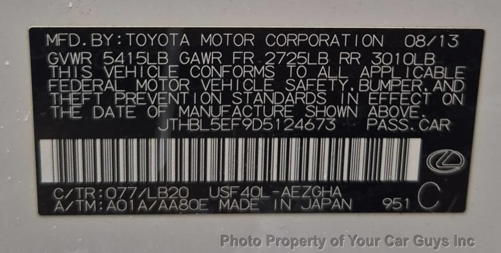 Used 2013 Lexus LS 460 w/ Comfort Pkg RWD image 31