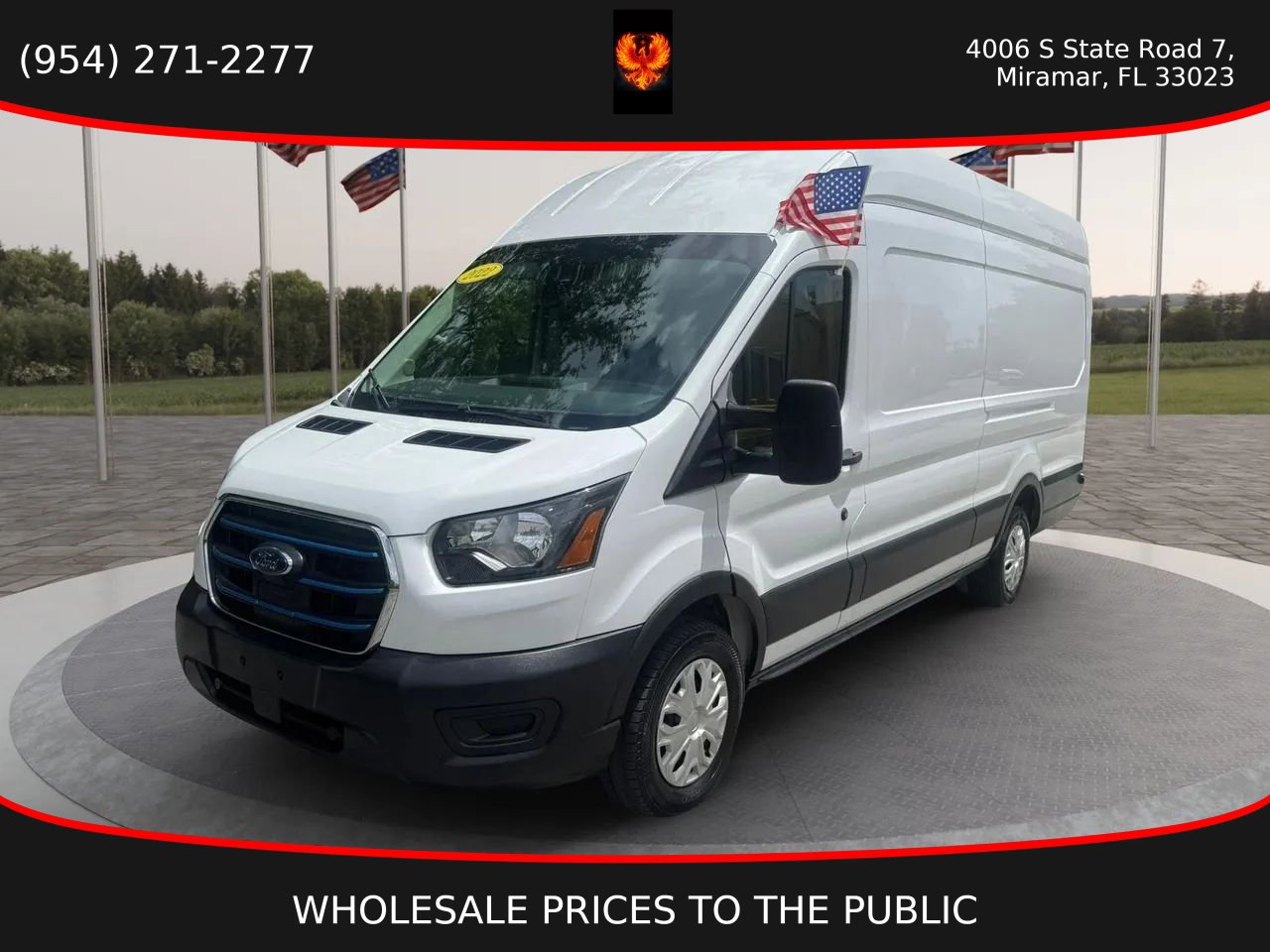 Used 2022 Ford E-Transit 148 High Roof Extended RWD image 1