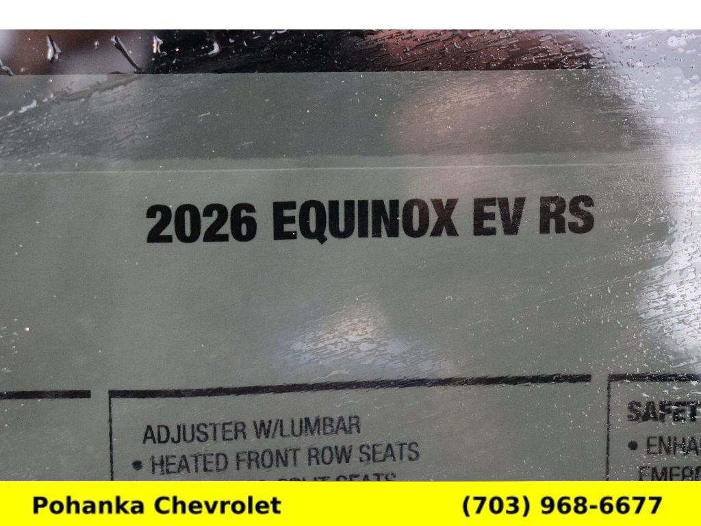 New 2026 Chevrolet Equinox EV RS FWD image 29