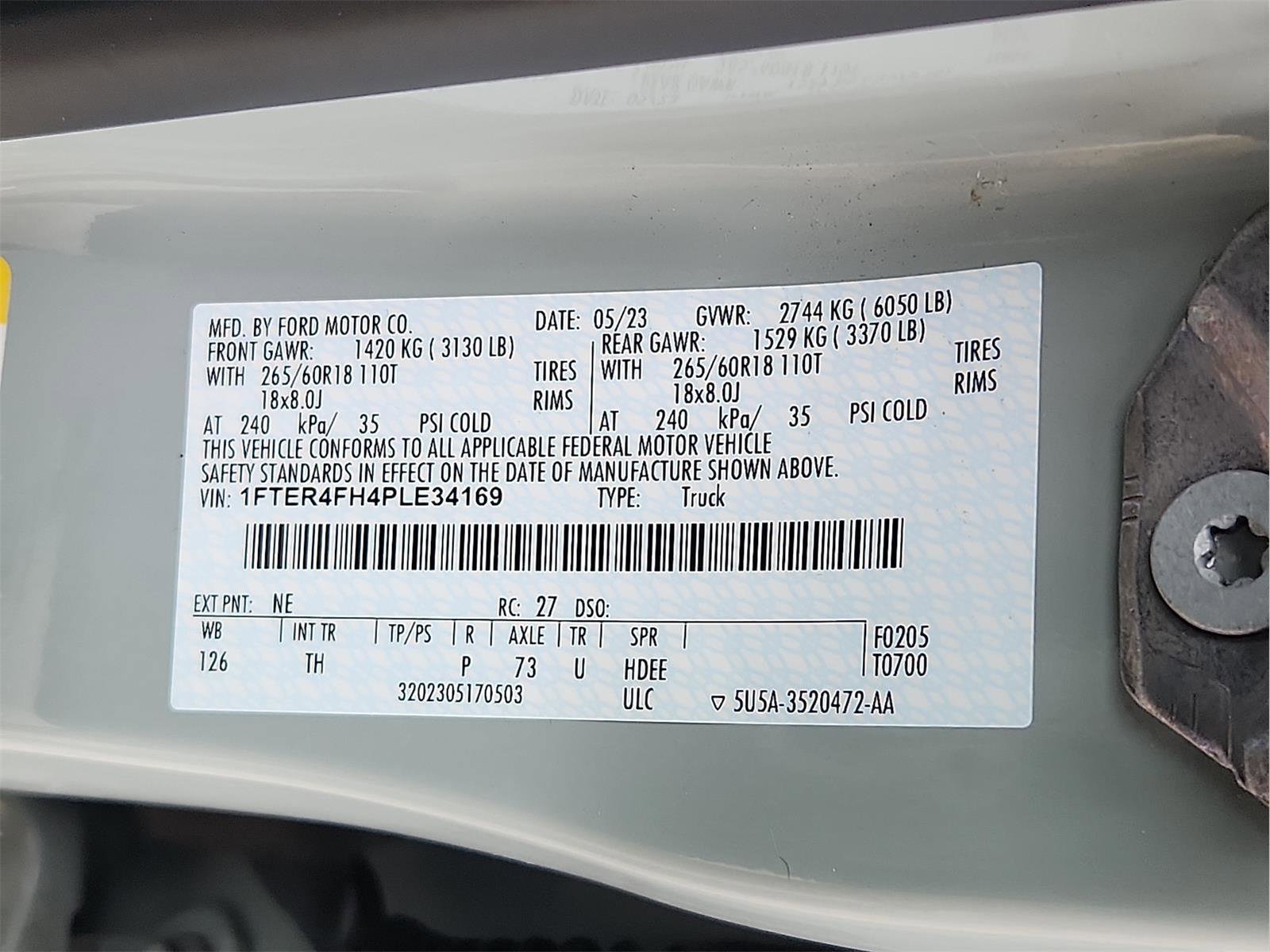 Certified 2023 Ford Ranger XLT w/ Equipment Group 302A High image 24