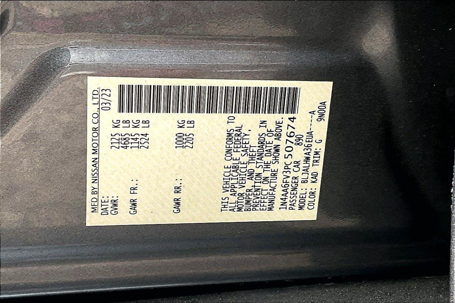 Certified 2023 Nissan Maxima Platinum w/ Sport Mat Group FWD image 3