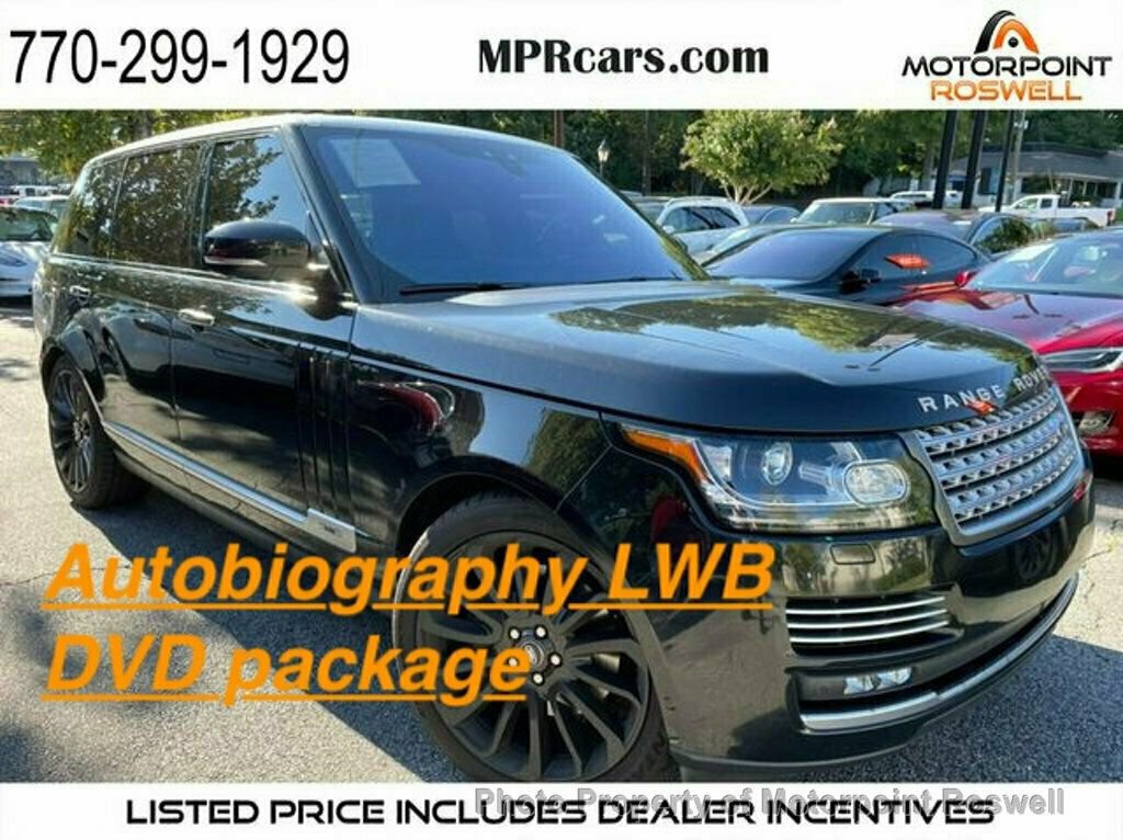 Used 2017 Land Rover Range Rover Long Wheelbase Autobiography AWD/4WD image 2