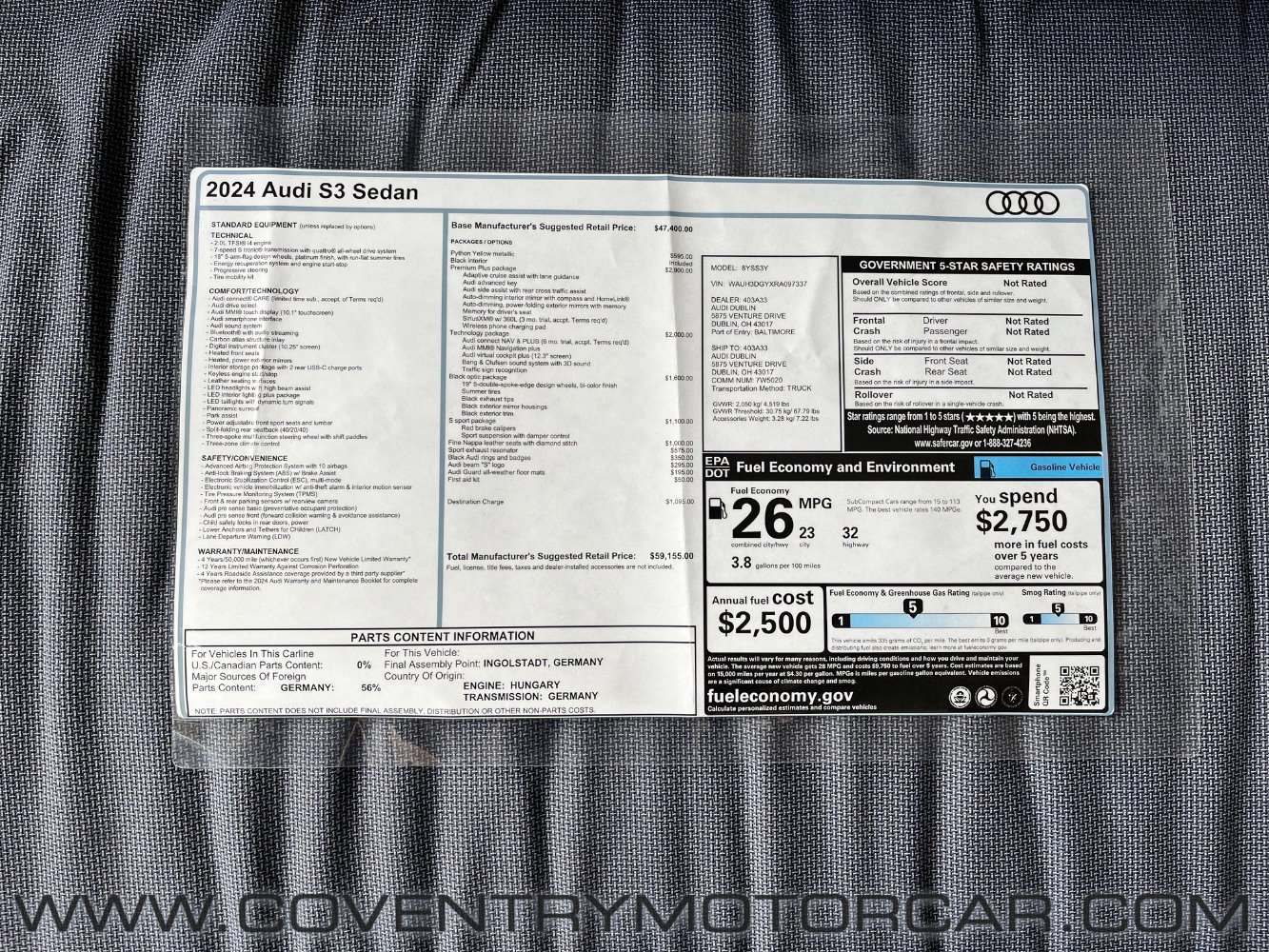 Used 2024 Audi S3 Premium Plus image 17