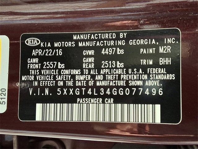 Used 2016 Kia Optima LX w/ LX Convenience Package image 26