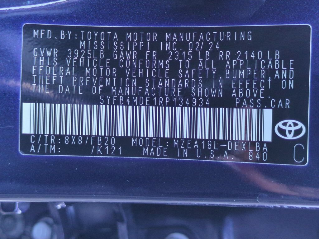 Used 2024 Toyota Corolla LE FWD image 28