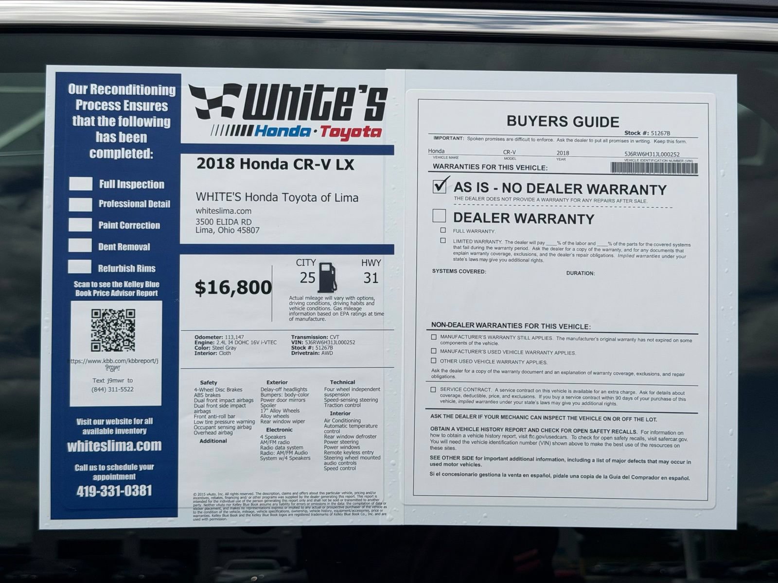 Used 2018 Honda CR-V LX image 28