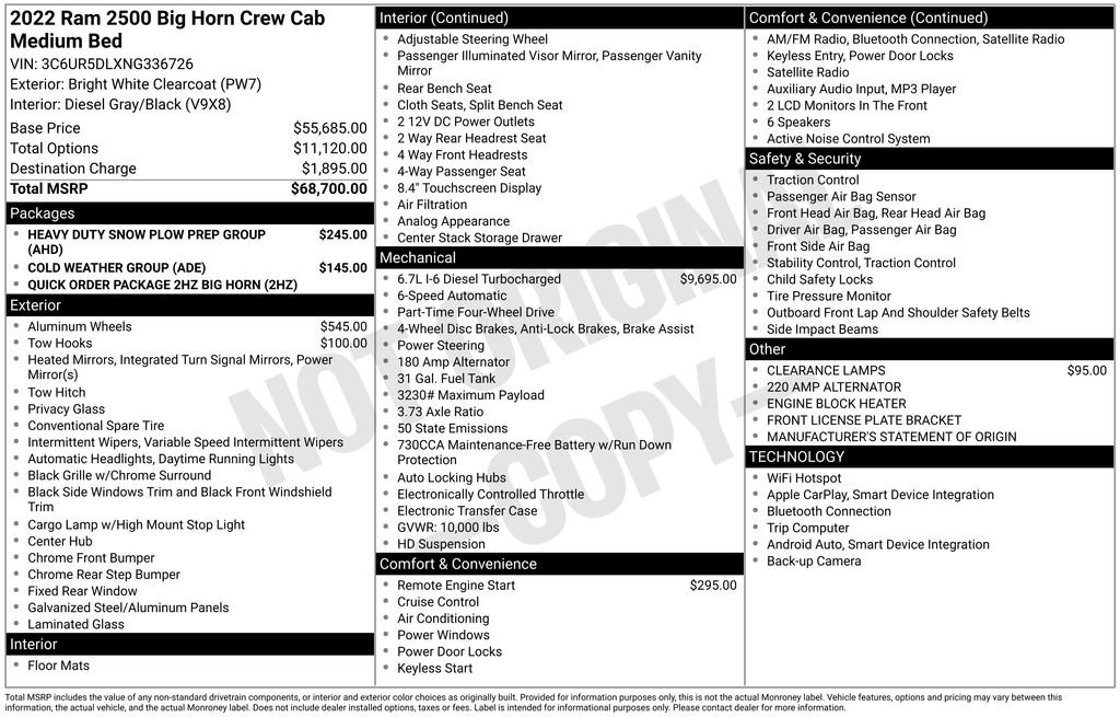 Certified 2022 RAM 2500 Big Horn image 34