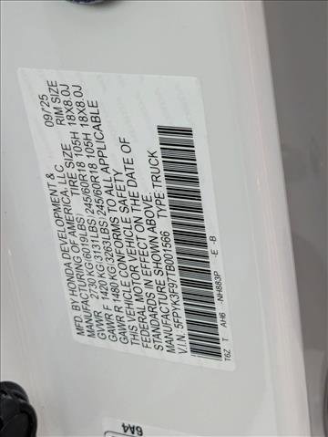 New 2026 Honda Ridgeline Black Edition image 18