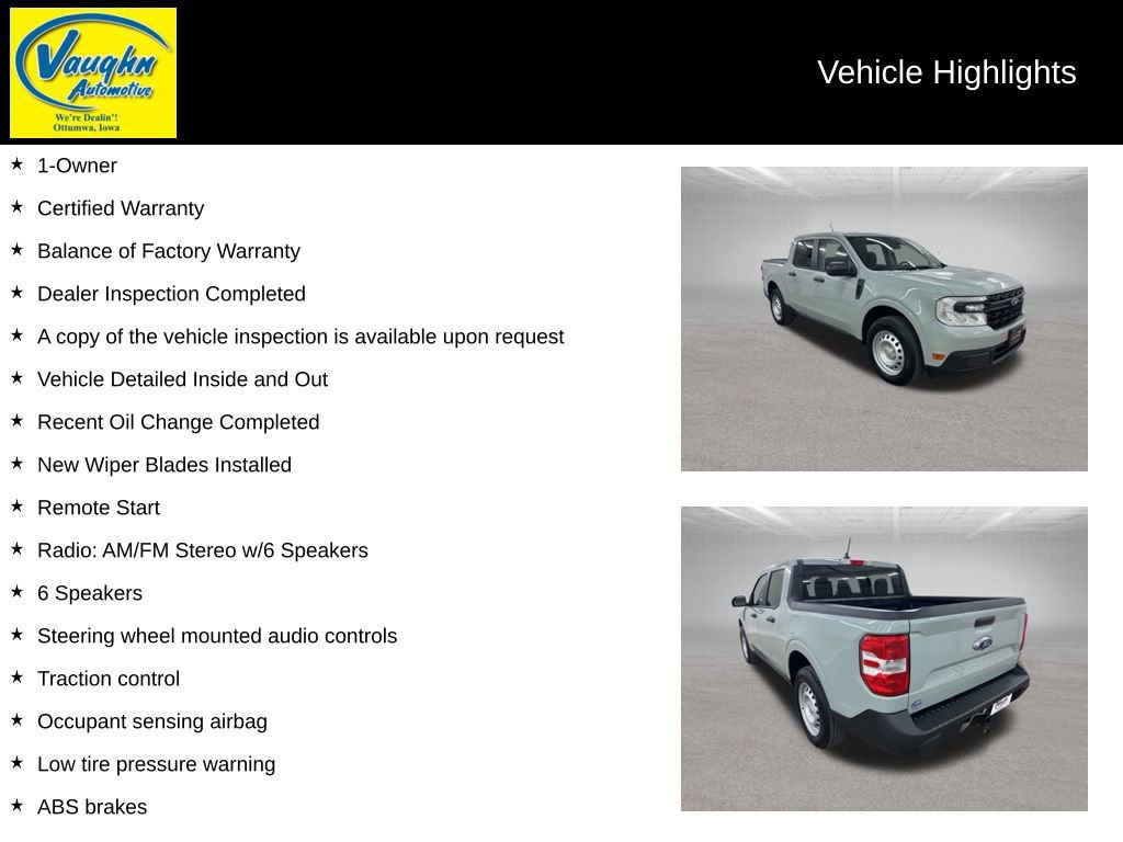 Used 2024 Ford Maverick XL w/ Equipment Group 100A Standard image 2