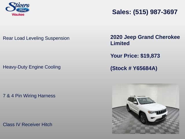 Used 2020 Jeep Grand Cherokee Limited w/ Trailer Tow Group IV AWD/4WD image 16