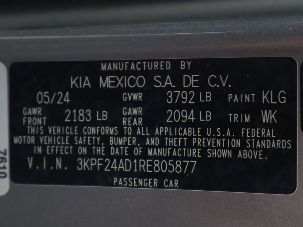 Used 2024 Kia Forte LXS w/ LXS Technology Package FWD image 47