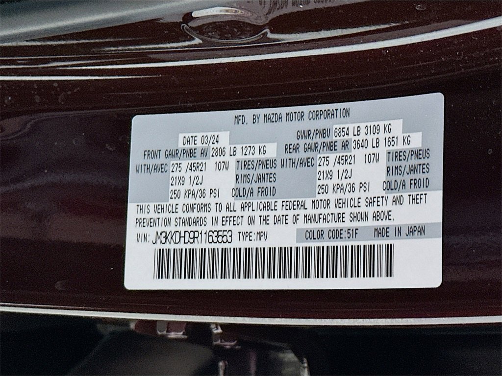 Used 2024 MAZDA CX-90 3.3 Turbo w/ Premium Package image 27