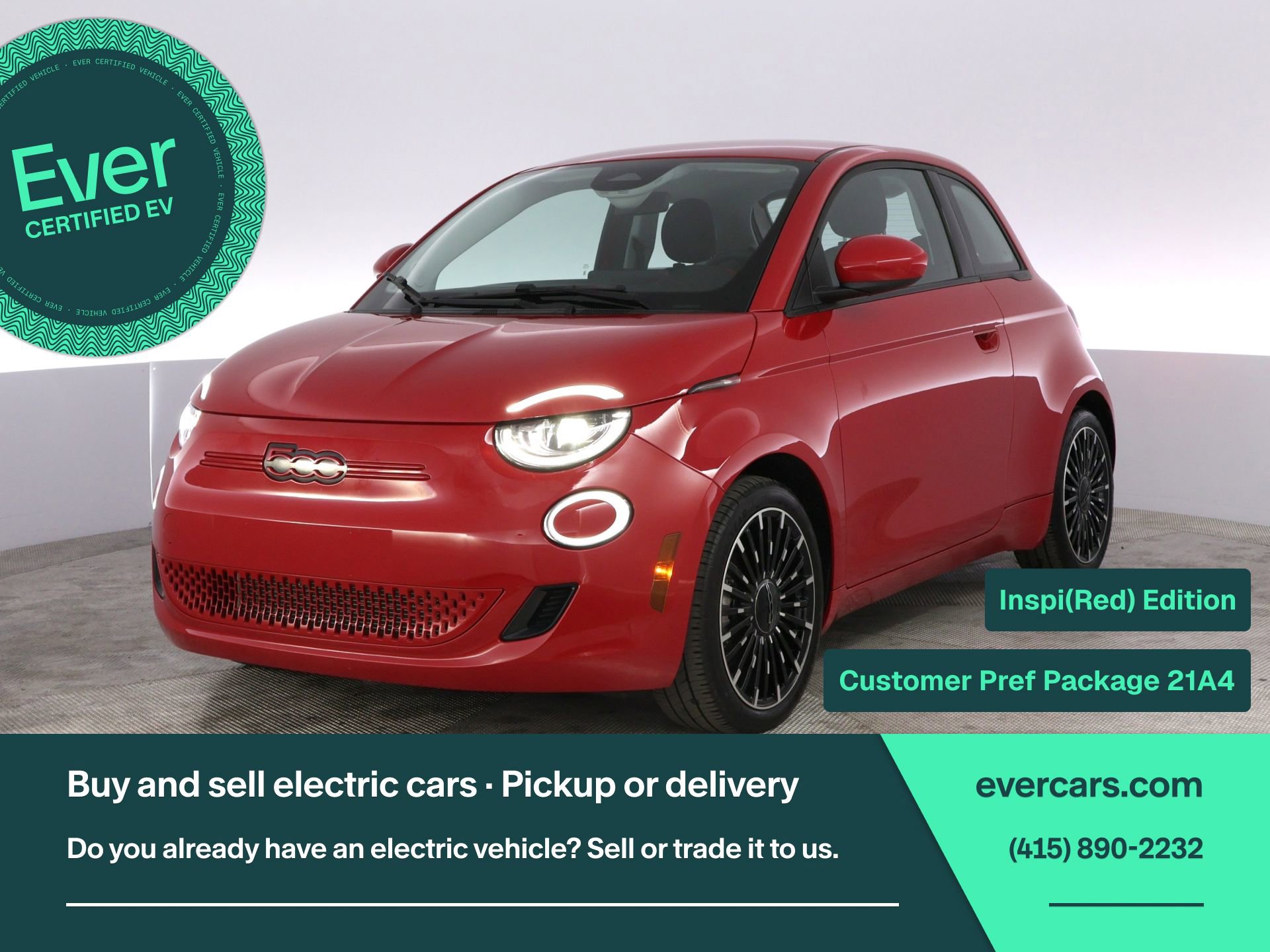 Used 2024 FIAT 500 e (RED) image 1