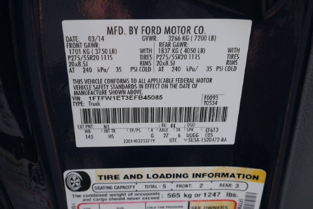 Used 2014 Ford F150 Lariat w/ Equipment Group 502A Luxury AWD/4WD image 28