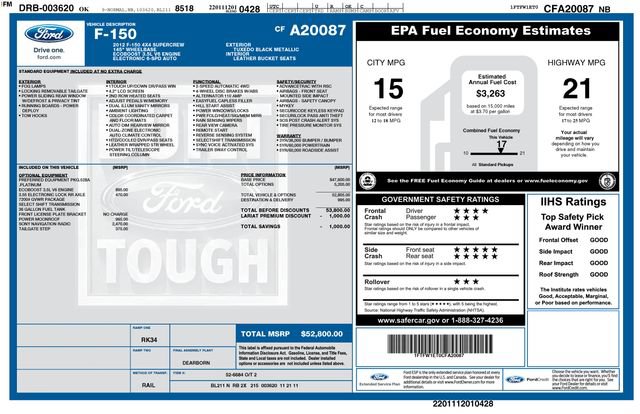 Used 2012 Ford F150 Platinum AWD/4WD image 3