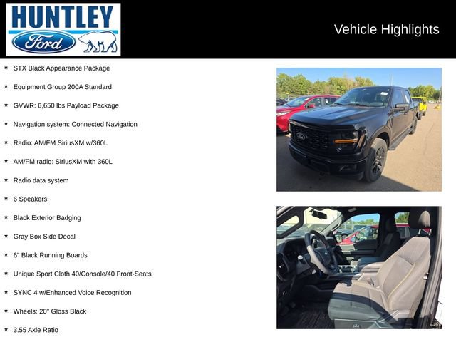 Used 2024 Ford F150 STX w/ STX Black Appearance Package AWD/4WD image 2