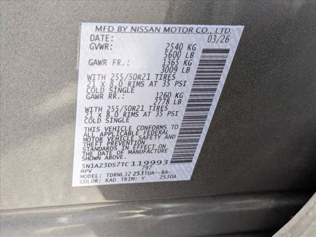 New 2026 Nissan Murano Platinum w/ Cargo Package AWD/4WD image 16