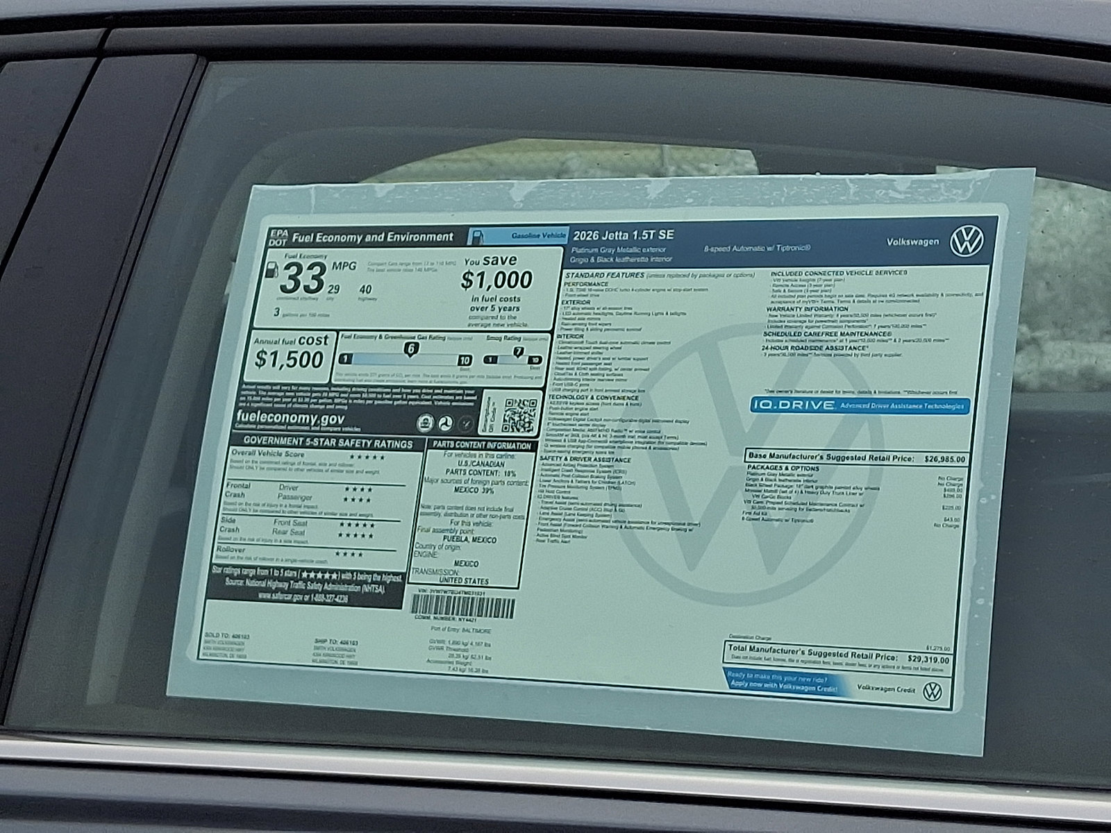 New 2026 Volkswagen Jetta SE image 19