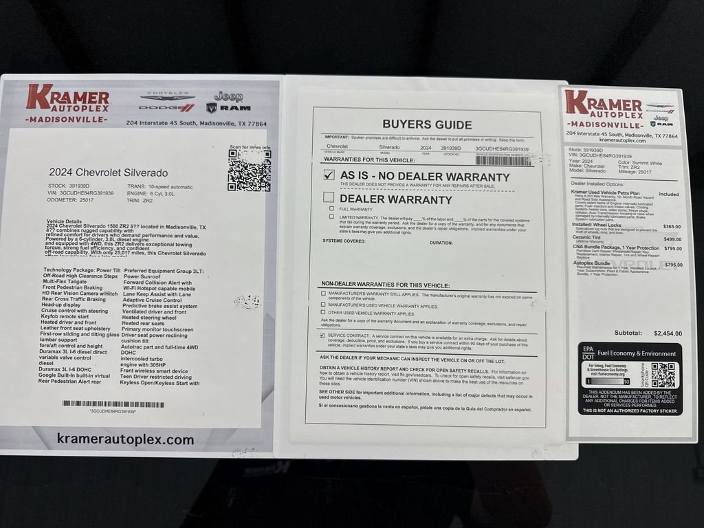 Used 2024 Chevrolet Silverado 1500 ZR2 w/ Technology Package image 35