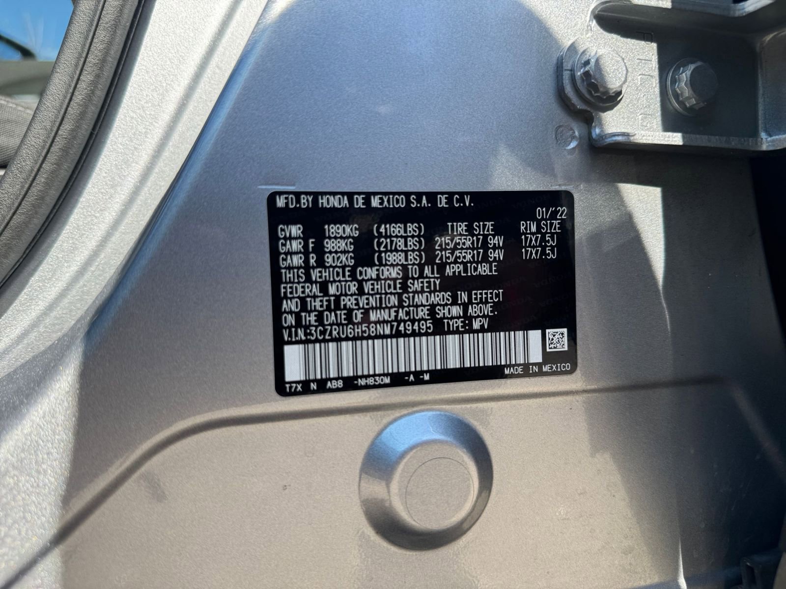 Used 2022 Honda HR-V EX image 25