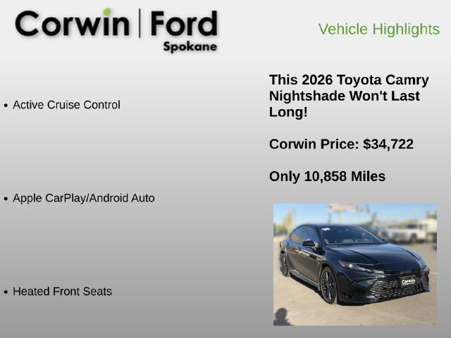 Used 2026 Toyota Camry Hybrid w/ Multimedia Upgrade Package AWD/4WD image 18