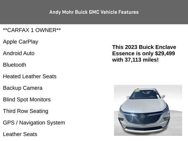 Used 2023 Buick Enclave Essence w/ Trailering Package, 5000 lbs. FWD image 4