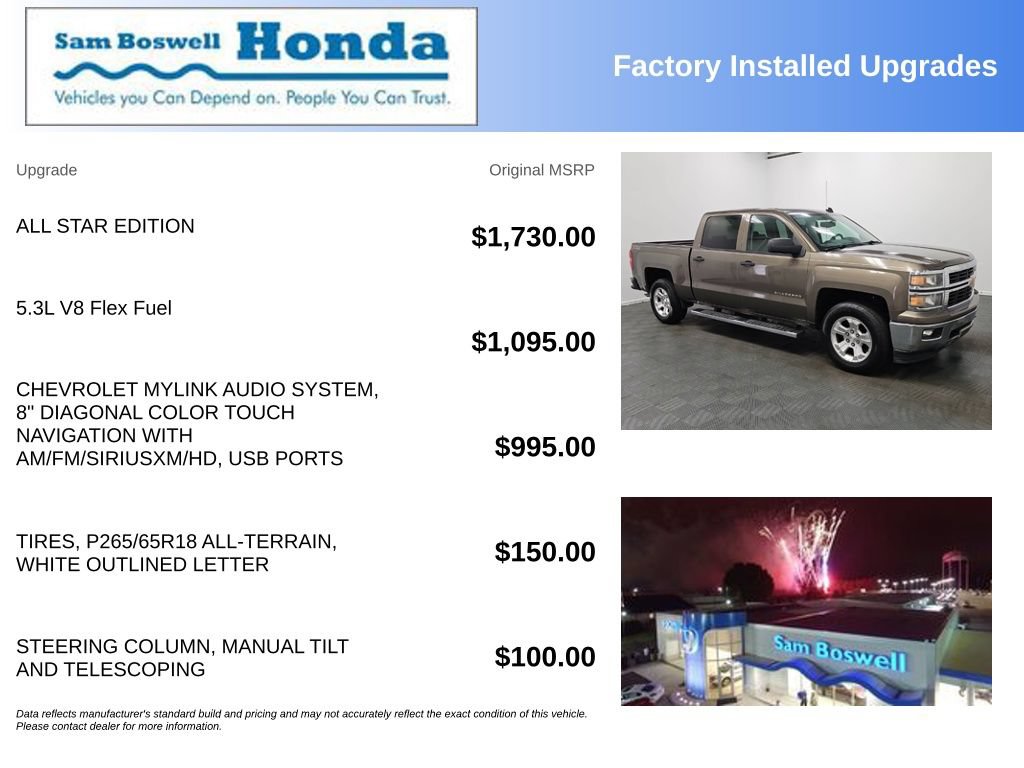 Used 2014 Chevrolet Silverado 1500 LT w/ All Star Edition AWD/4WD image 4