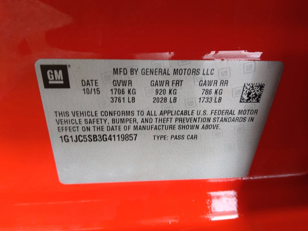 Used 2016 Chevrolet Sonic LT FWD image 33