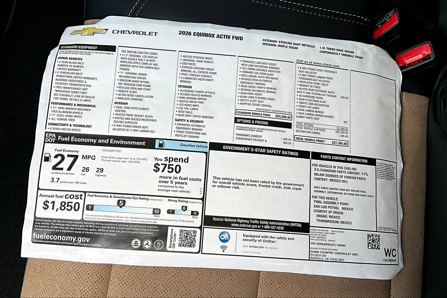 New 2026 Chevrolet Equinox ACTIV w/ Convenience Package III image 14