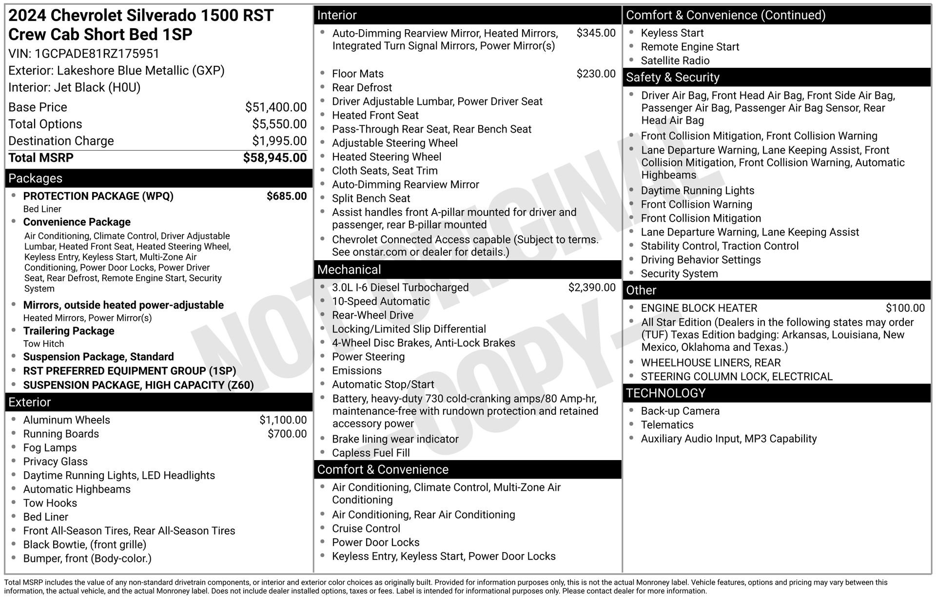 Used 2024 Chevrolet Silverado 1500 RST w/ Protection Package RWD image 39