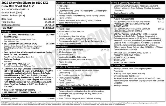 Used 2022 Chevrolet Silverado 1500 LTZ image 54