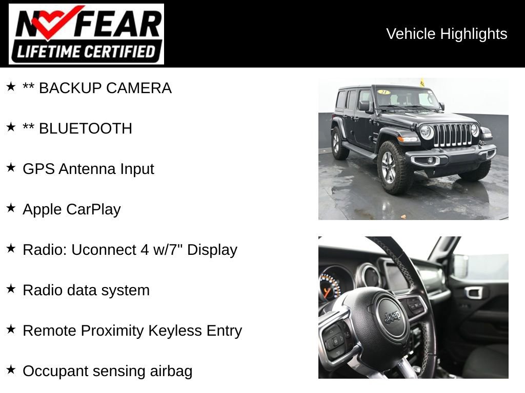 Used 2021 Jeep Wrangler Unlimited Sahara image 2