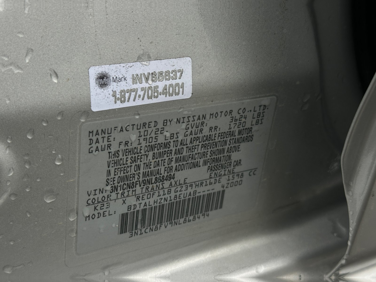 Used 2022 Nissan Versa SR w/ Convenience Package FWD image 27