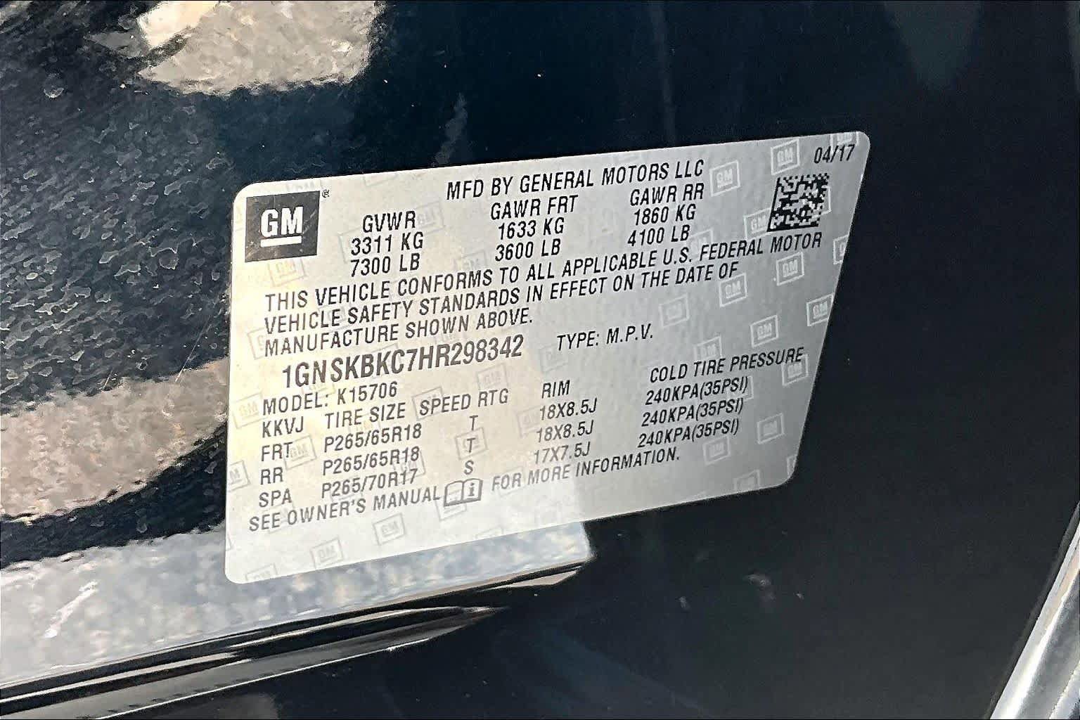 Used 2017 Chevrolet Tahoe LT AWD/4WD image 36